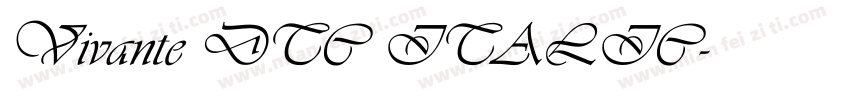 Vivante DTC ITALIC字体转换